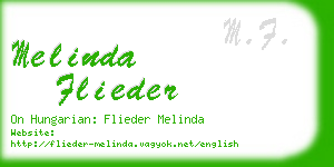 melinda flieder business card